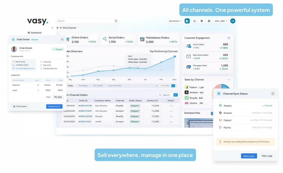 Achete — connected commerce illustration